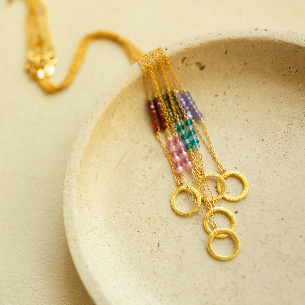 Champagne Quartz Solara Necklace