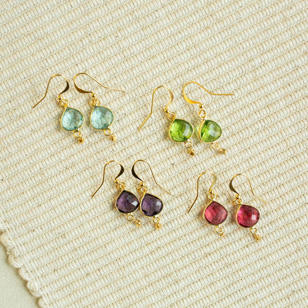 Pink Tourmaline Ballet Drop Earrings