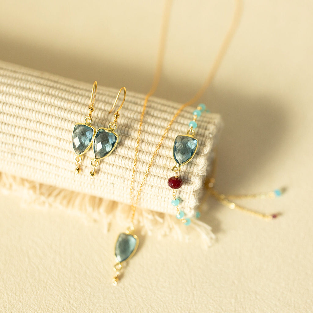 London Blue Silver Isla Necklace