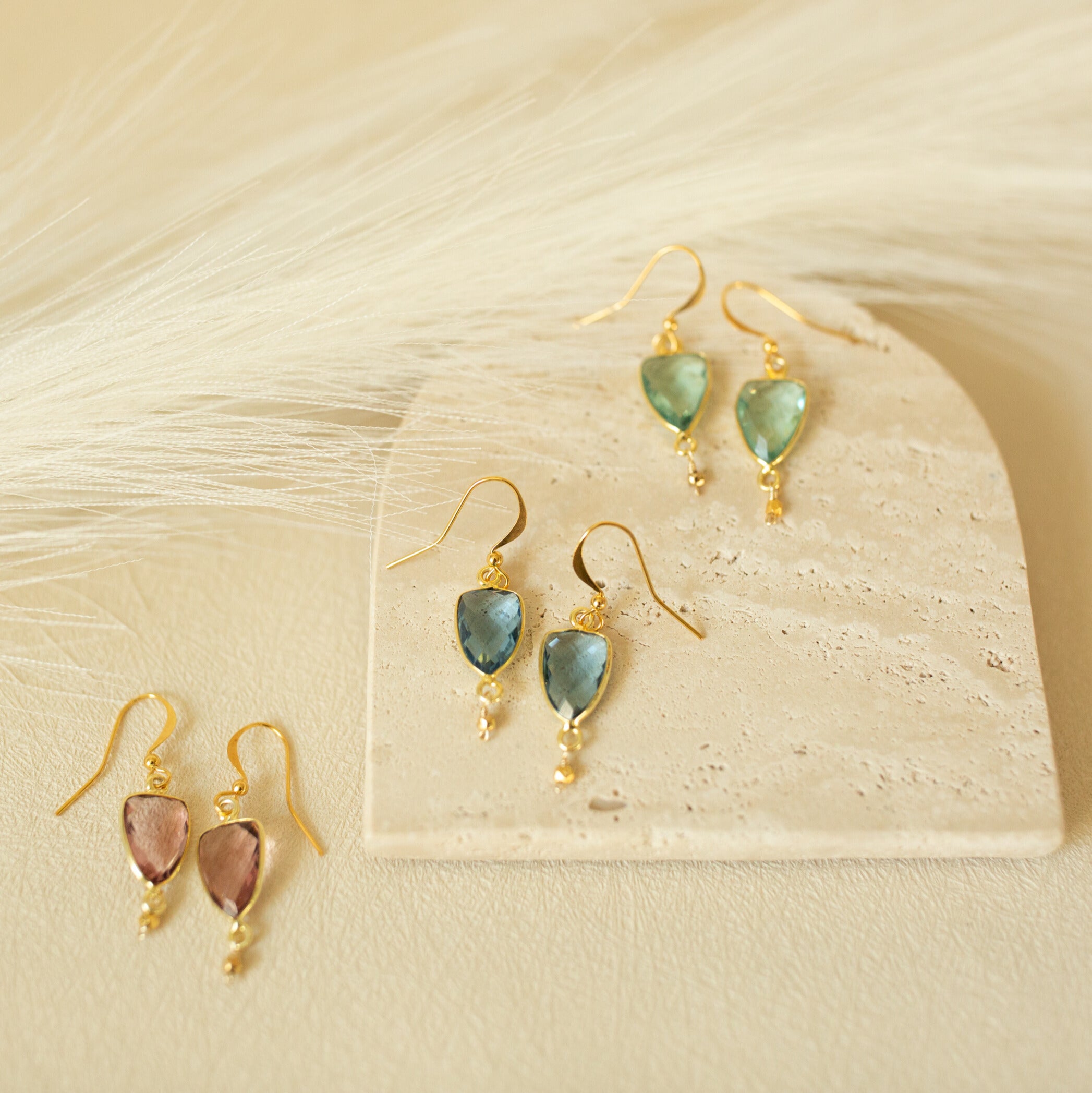 London Blue Gold Isla Earrings