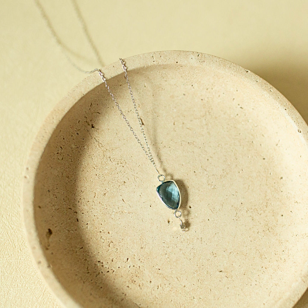 London Blue Gold Isla Necklace