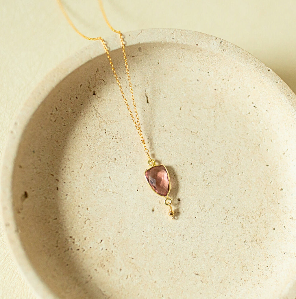 Rhodolite Garnet Gold Isla Collection