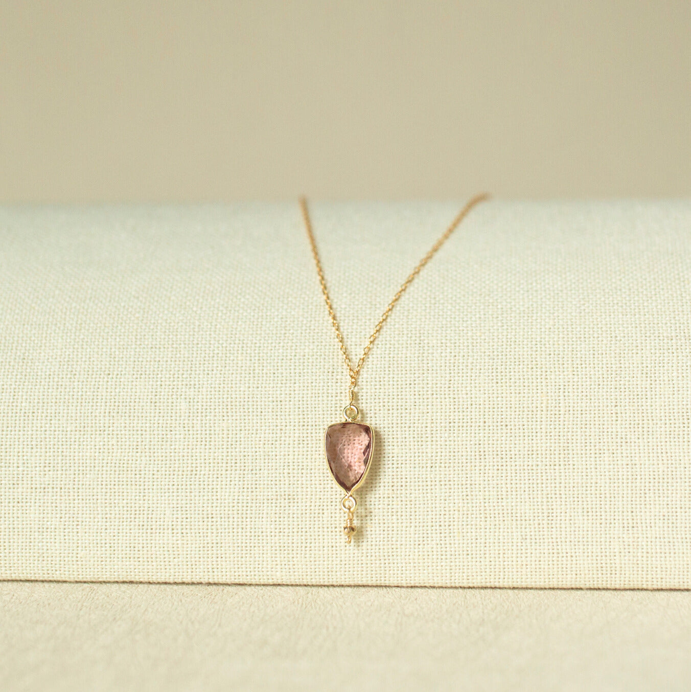 Rhodolite Garnet Gold Isla Necklace