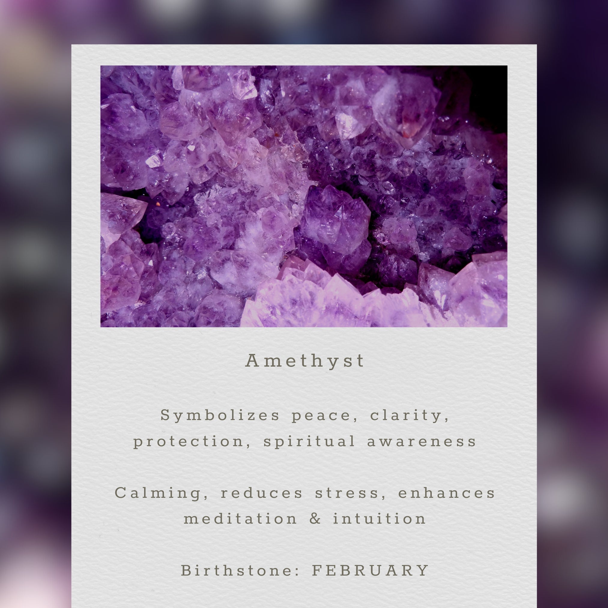 Amethyst Ballet Necklace