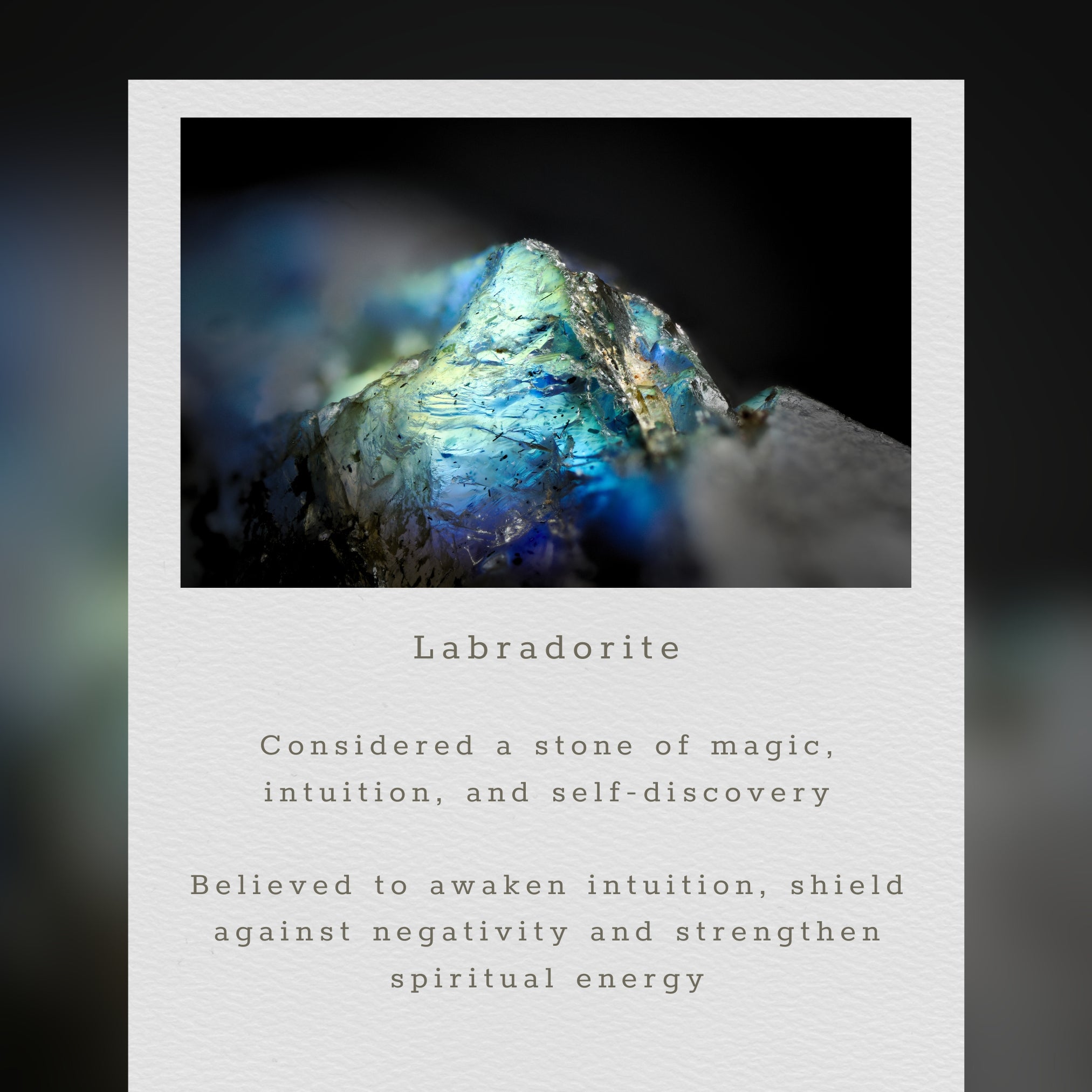 Labradorite Mini Halo Earrings