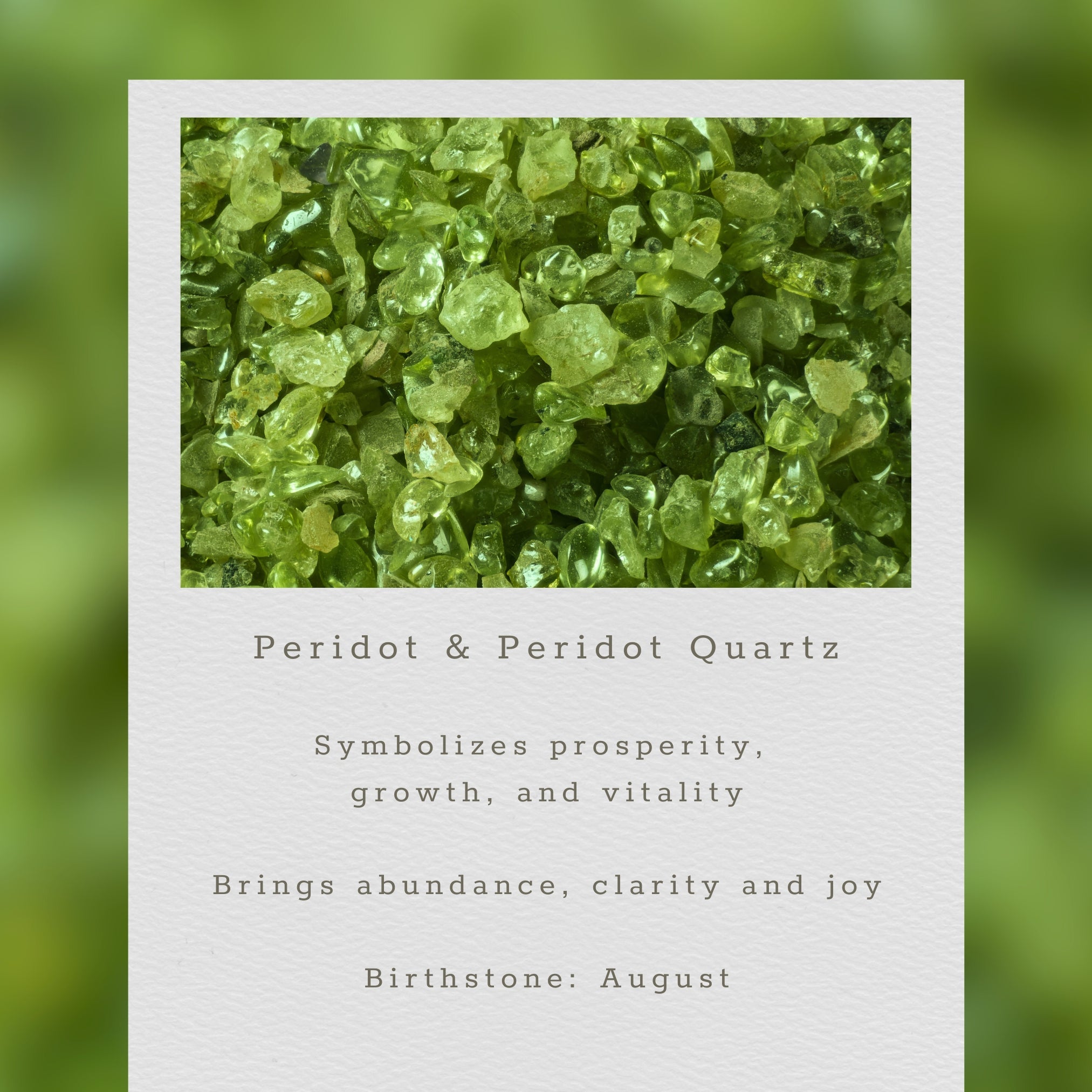 Peridot Adjustable Stacking Bracelet