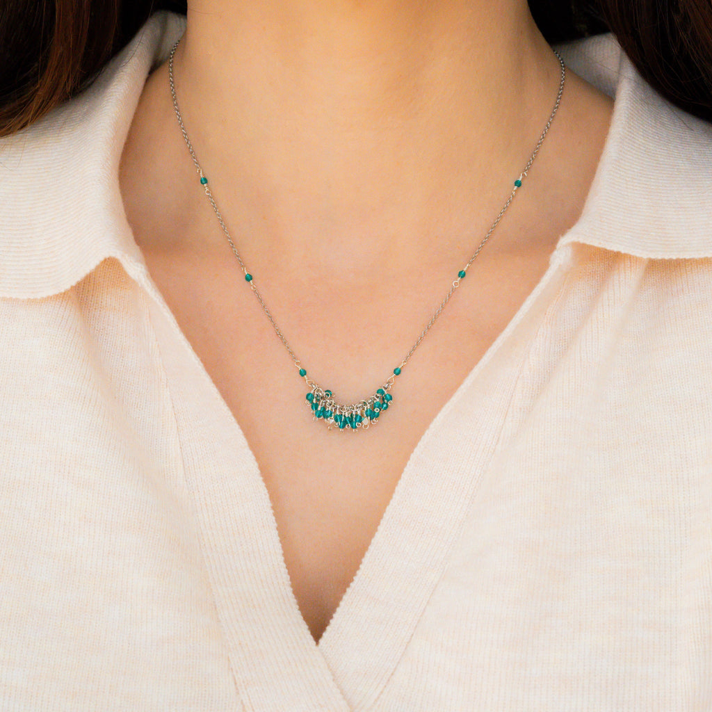 London Blue Quartz Reign Necklace