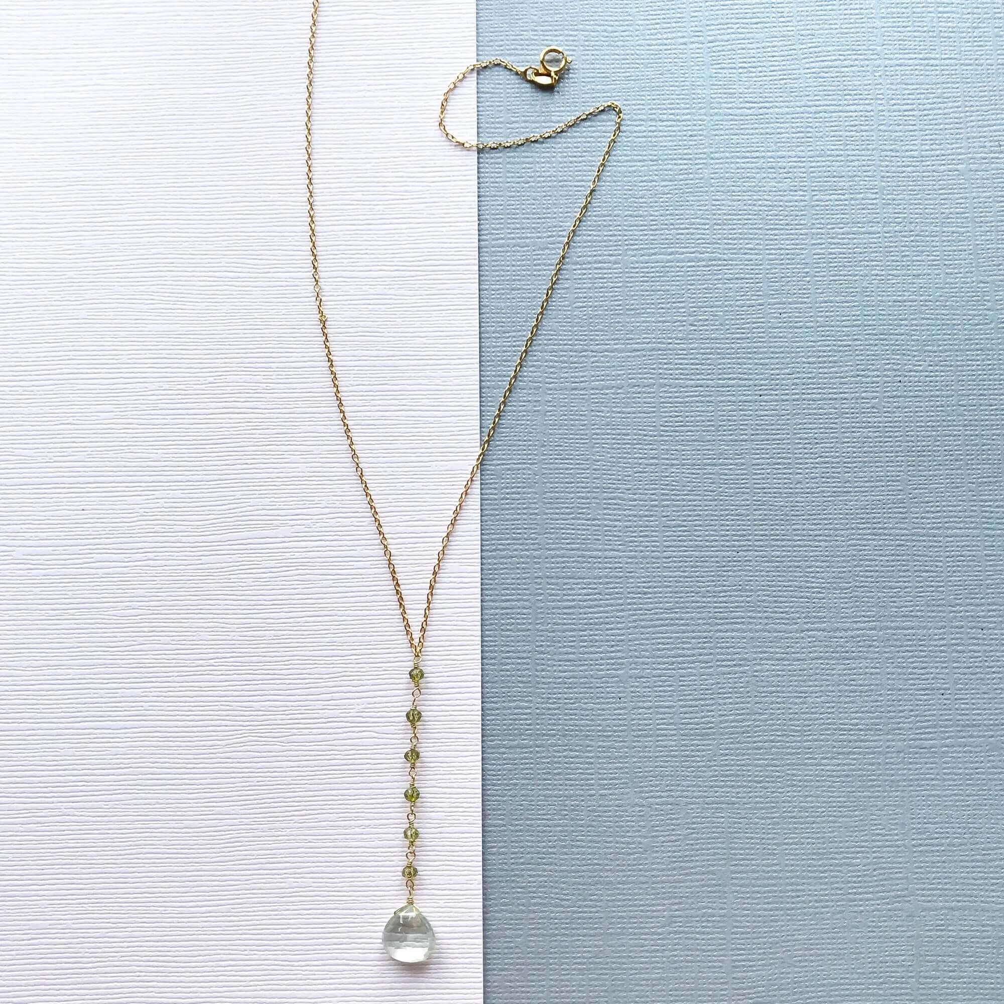 Green Amethyst Mini Yoga Pendant