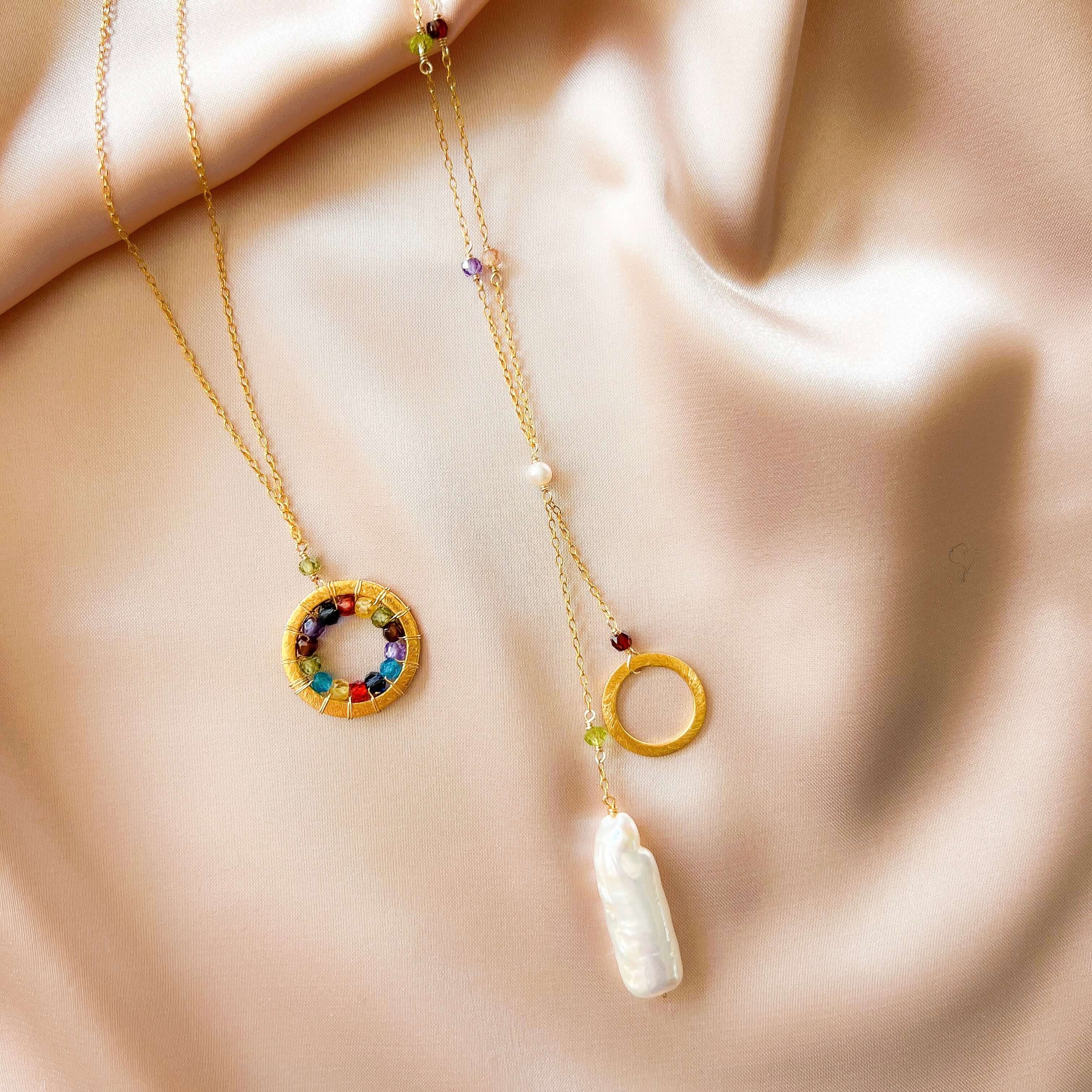 Stick Pearl Ballet Necklace