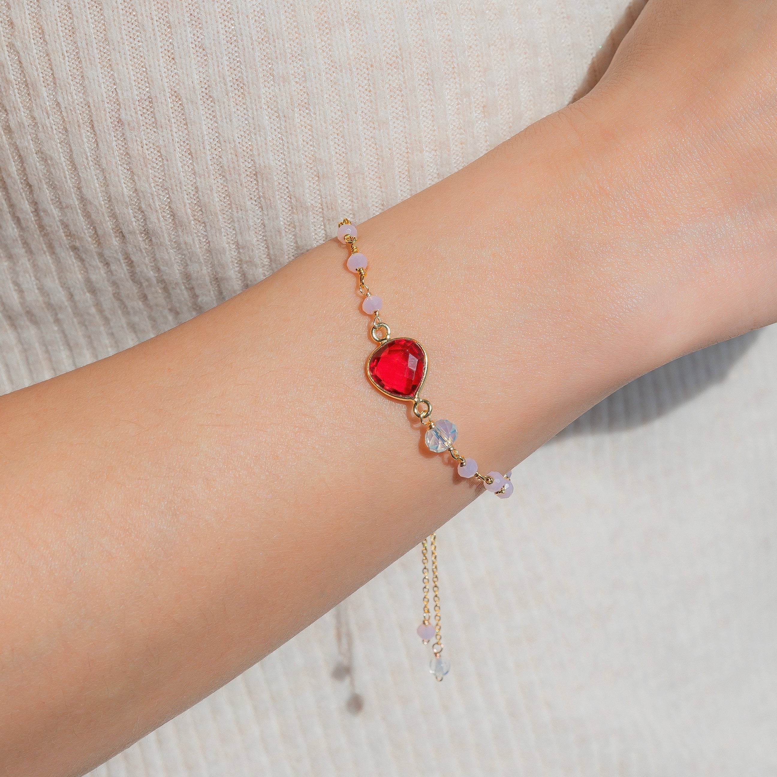 Pink Tourmaline Ballet Bracelet