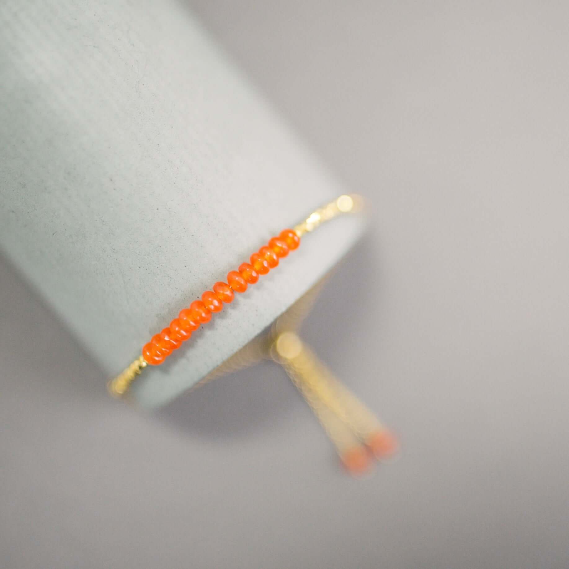 Black Spinel Adjustable Stacking Bracelet