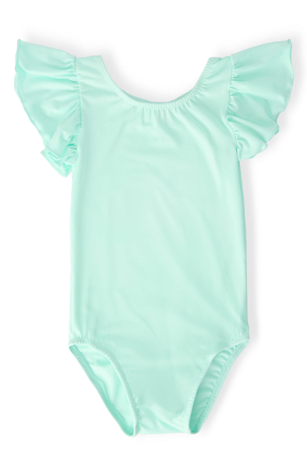 SALE Pastel Green S/S Flutter Sleeve Leotard