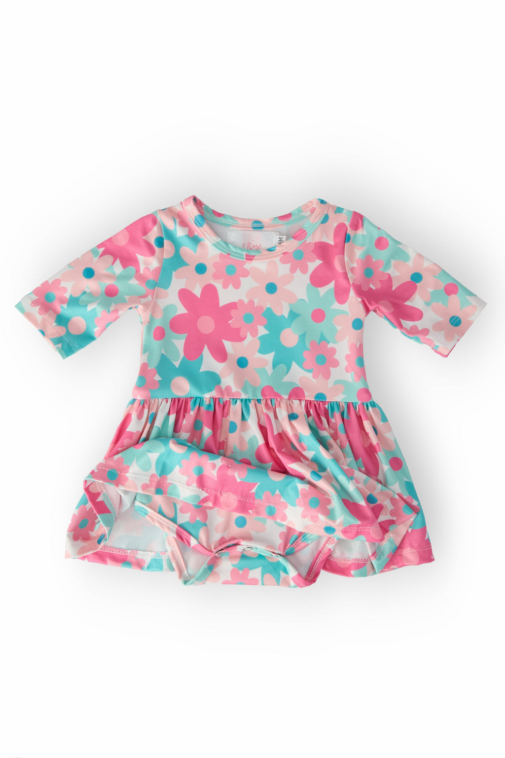 SALE Petal Perfection 3/4 Sleeve Twirl Bodysuit