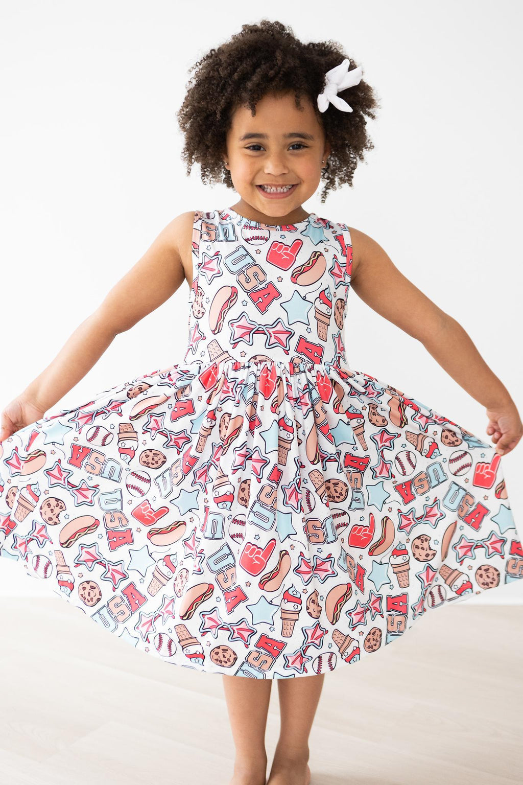 SALE Red, White & BBQ Tank Twirl Dress