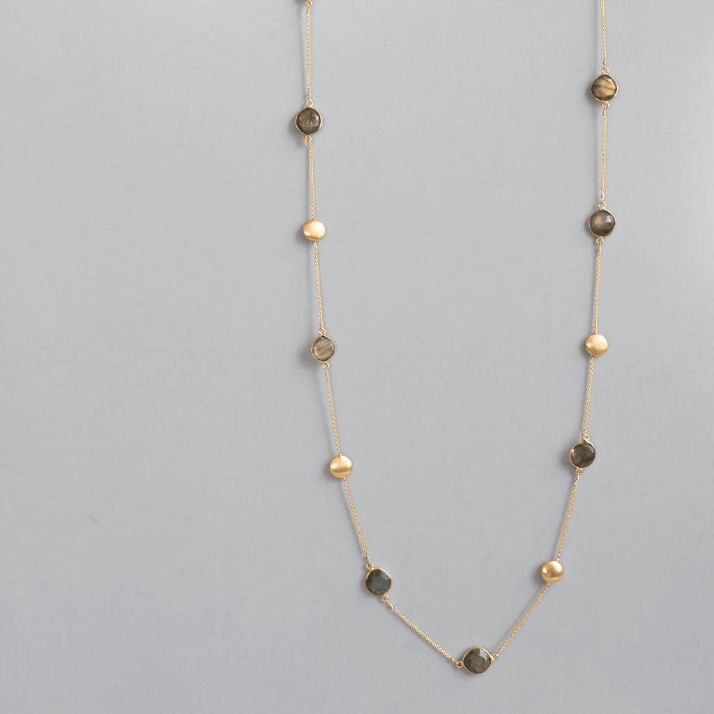 Long Labradorite Layering Chain