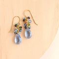 Sky Blue Quartz Bala Earrings