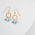 The Boho Mini Earring - Aquamarine and Iolite
