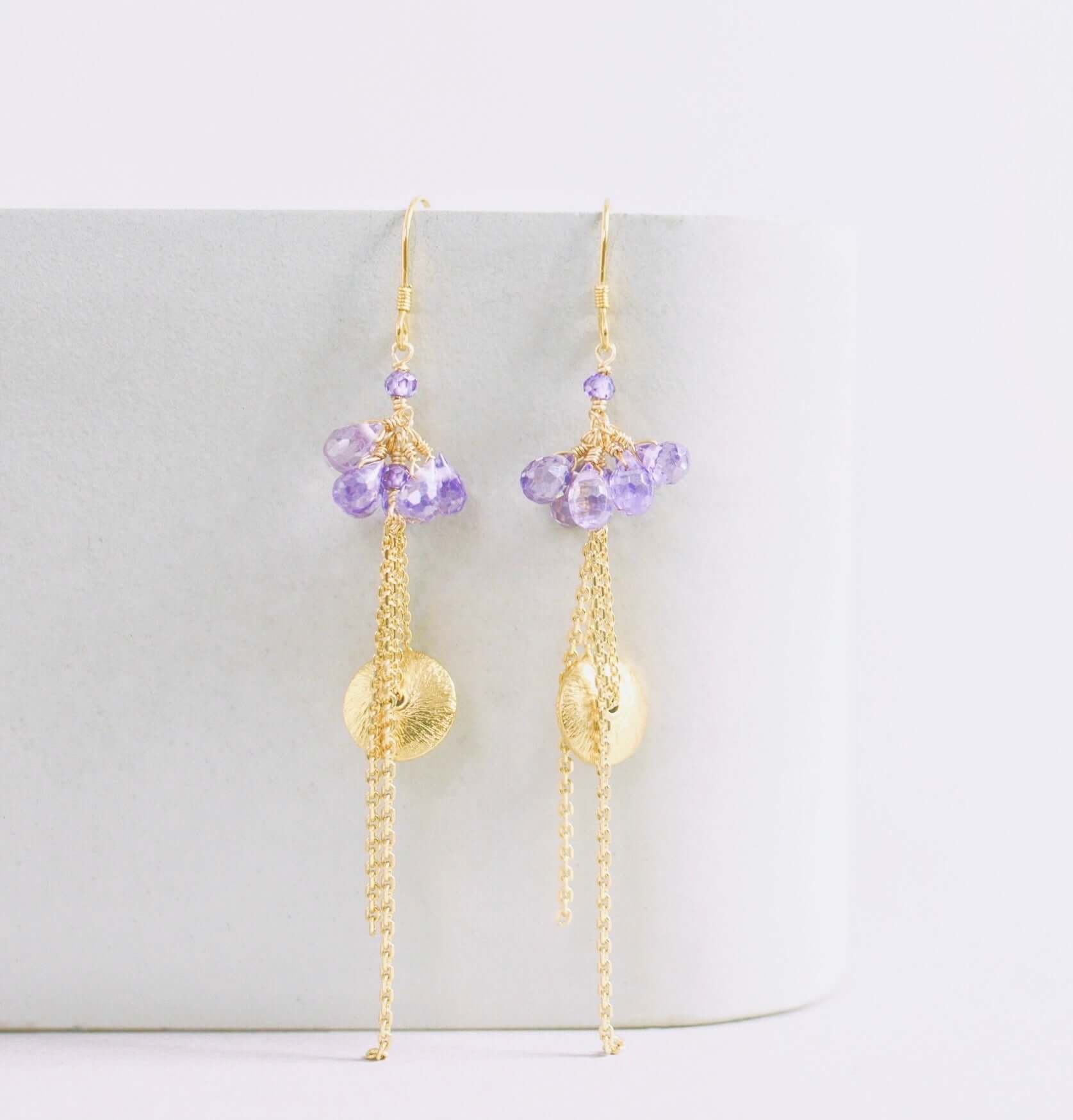 Aquamarine En Pointe Earrings