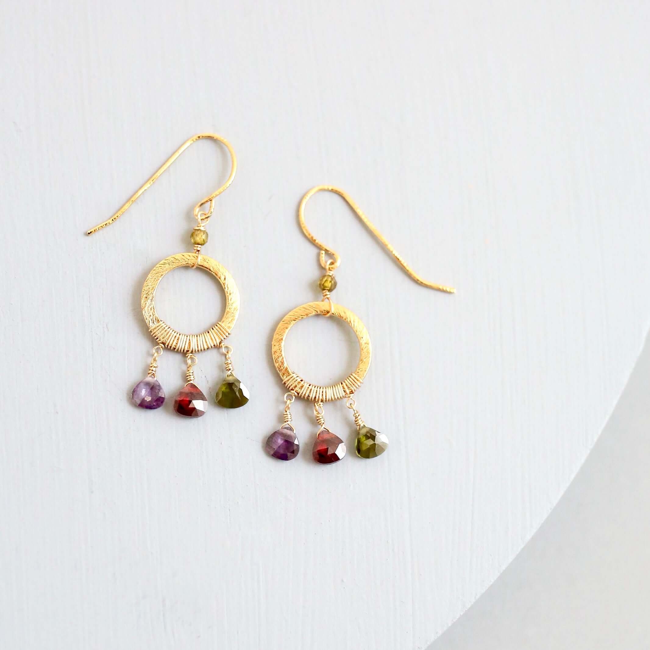 Rainbow Mini Boho Earrings